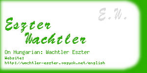 eszter wachtler business card